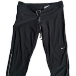 Nike Running Leggings Womens M Black Cropped Stretch Athletic Activewear Photo 0
