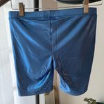 Metallic Blue‎ Biker Shorts Blue Photo 1
