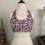 Sage  Collective Violet Multi Print Racerback‎ Sports Bra Size Medium Photo 1
