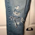 frame denim FRAME Le Original Distressed Light Wash Cropped Jeans Size 27 Photo 2