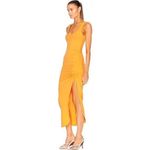 The Range  Alloy Rib Cinched Midi Dress Light Orange Photo 1