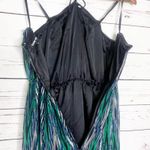 Gianni Bini Green & Blue Halter Top Maxi Dress Size 0 Photo 6