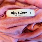 Mikey & Joey  rose pink knitted fitted high neck midi dress Photo 1