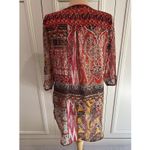 Figueroa &‎ Flower Sheer Popover Tunic Multi Print Boho Hippie Granola Photo 3