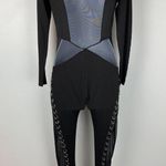 Dolls Kill Poster Girl Black Rude Temptations Mesh Jumpsuit XS Catgirl Photo 3