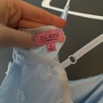 Miami  Light Blue Floral Tiered Dress Photo 2