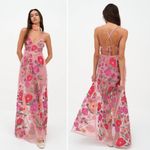 For Love & Lemons NWOT Kaylee Maxi Dress in Pink Floral Size Small Photo 10