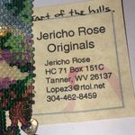 Jericho Rose Originals Seed Bead Beaded Pin with Scenic Design Green Photo 1
