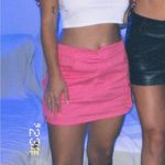 Hot pink cargo mini skirt Photo 1