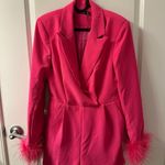 Nasty Gal Feather Hem Romper Photo 1