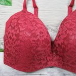 KNIX Lace WingWoman Wireless Contour Bra in Red Velvet Limited Edition Size 7+ Photo 4