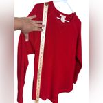 Sweet Romeo  Vibrant Red Knit Top,Size XL Photo 3