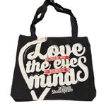 Shakespeare Tote Bag Love Looks Not With Eyes‎ But Mind Canvas Shopper Book Black Photo 0