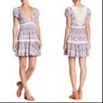 Sea Gypsies short dress deep v-neck crochet back Photo 1