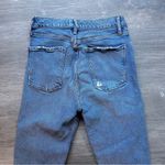 AGOLDE Nico Women's Light Blue Distressed Raw Slit Hem Jeans Size 24 Photo 7