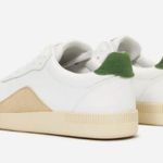 Everlane  The ReLeather Court Sneaker in Green & Canvas 10 New Womens Casual Shoe Photo 1