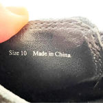 Aerosoles  Black Leather Ankle Boot Corset Detail Size 10 Women’s‎ Round Toe Goth Photo 10