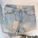 Altar'd State Romantic Denim Jean Shorts Womens 26/3 New Photo 4