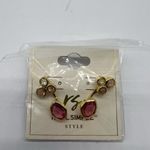 NEW REAL SIMPLE RS pink and gold fashion earrings style# R1256 Photo 12