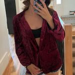 Skies Are Blue Velvet Blazer Photo 0