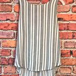 MELLODAY Black and White Stripe Open Back Sleeveless Top Photo 1
