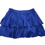 superdown ‎ Skirt Womens Small Blue Becky Ruffle Tier Mini Photo 5