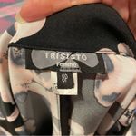 Cute black floral lightweight blazer 3/4 sleeve stretch whimsigoth coastal vamp Pink Size 8P Photo 8