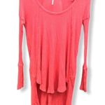 Free People Free People Distressed High Low Thermal Shirt Photo 0