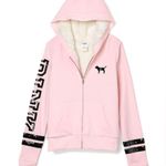 PINK - Victoria's Secret Victoria’s Secret Pink Vintage Fur Lined  Zip Hoodie Jacket Photo 0