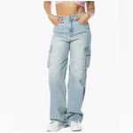 Juicy Couture Women's Blue Cargo Jeans Size 13 Photo 4