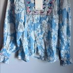 Tuckernuck NEW ANTIK BATIK Blue Peony Blouse Photo 5