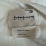 BHLDN  Anthro Nicoletta One Shoulder Removable Scarf White Ivory Satin Midi Dress Photo 3