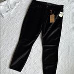 Lucky Brand Ava Velvet Black Skinny Pants Photo 3
