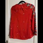 Anthropologie Chic Embroidered Blouse by Fig and Flower - Size Large Photo 1