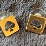 Kate Spade ♠️♠️ gold block earrings Photo 0
