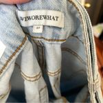 We Wore What NWT CutOut High Rise StraightBaggy Leg Jean Belt 28 Indigo Super Blue Photo 5