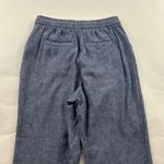 Old Navy  Blue Chambray Linen Blend High Rise Slim Leg Ankle Pant XS Photo 6