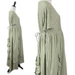 Free People XL Ethereal Bohemian Bring The Romance Midi Maxi Dress Stone Moss Photo 6