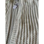American Eagle  Medium Chunky Knit Open front Cardigan Sweater Cream NWT Flawed Photo 6