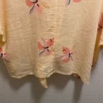 Rails Marley Eden Floral Hawaiian Print Front Tie Linen Blend Blouse Size M Photo 7