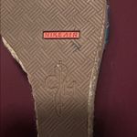 Cole Haan  Nike air sole Blue Wedge Sandals cork and fabric awesome comfy 9 Photo 8