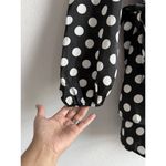 Lulus  Women’s Polka Dots‎ Satin Ruffled Romper Elegant Glam Cocktail Size Small Photo 10