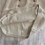 Veronica Beard  Starck skirt ivory silver tweed fringe mini skirt size 10 Photo 8