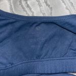 Dark Blue Cropped Workout Tank Photo 1