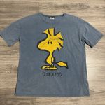 ZARA Peanuts Licensed T-Shirt by Blue Woodstock Front & Back Graphics Size M Photo 6