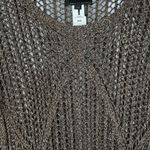 I Jeans by Buffalo Medium Gold Metallic And Black Sweater Large Knit Long sleeve Photo 2