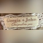 Giorgia & Johns embroidered Pencil Tight Sleeveless Dress Women's Sz Large Brown Photo 14