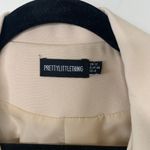 Pretty Little Things Beige Cropped Blazer Sz 8 Photo 6