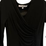 Evan Picone  Women's 3/4 Sleeve‎ Black A-Line Dress Ruched Size 4 Photo 8