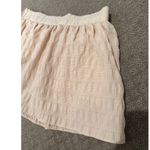 ZARA Cream Ivory Brown Checkered Plaid Textured Skort, M Photo 3